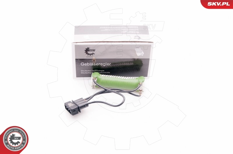 Resistor, interior blower